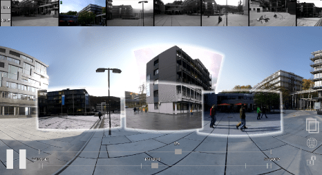Video Collections in Panoramic Contexts
